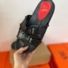 Black Double Strap Slide Sandals for Women | BSBmart