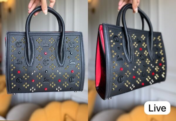 Black and Gold Top Handle Handbag BSBmart