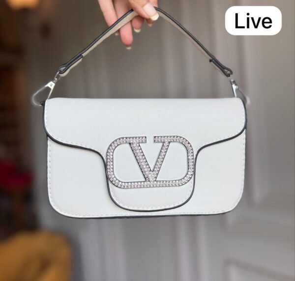 Black and White Shoulder Bag for Women BSBmart