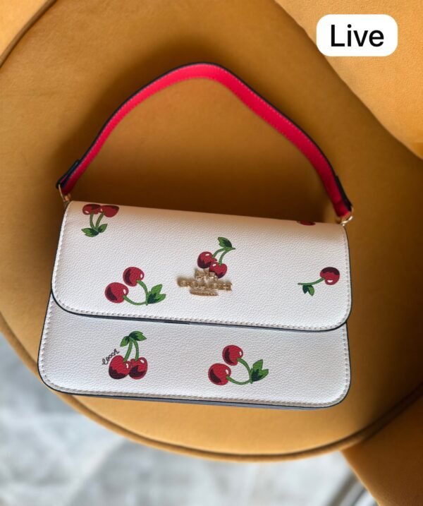 Cherry Print Shoulder Bag for Women | BSBmart