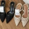 Floral Slingback Heels for Women | BSBmart