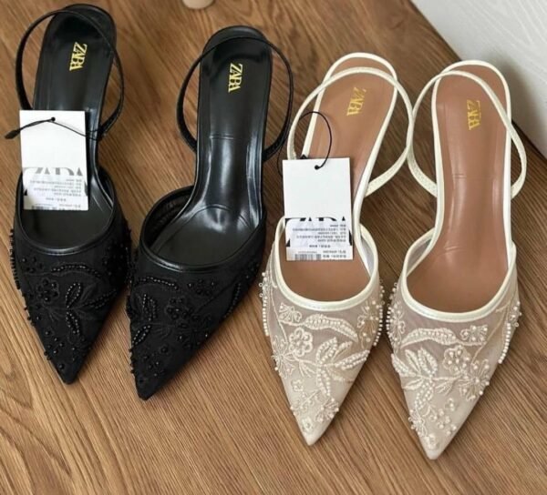 Floral Slingback Heels for Women | BSBmart