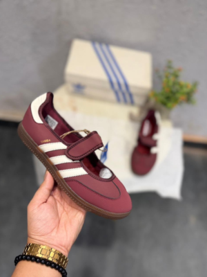 Maroon Mary Jane Sneakers for Women | BSBmart