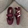Maroon Mary Jane Sneakers for Women | BSBmart