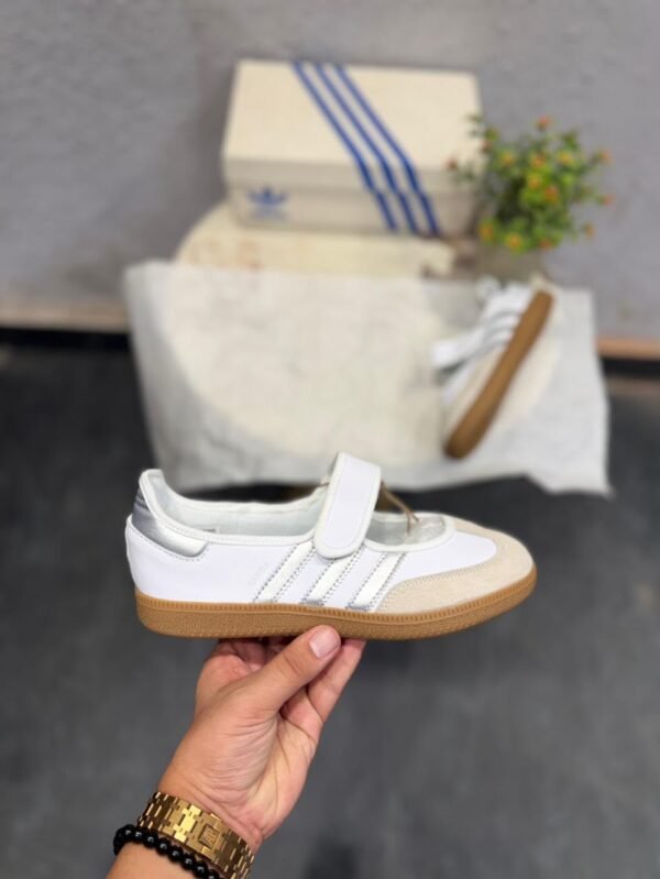 White Metallic Mary Jane Sneakers for Women | BSBmart