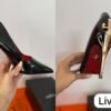 Women Dagger Heels in Black and Gold BSBmart