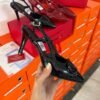 Women Slingback Pumps in Black & Maroon BSBmart