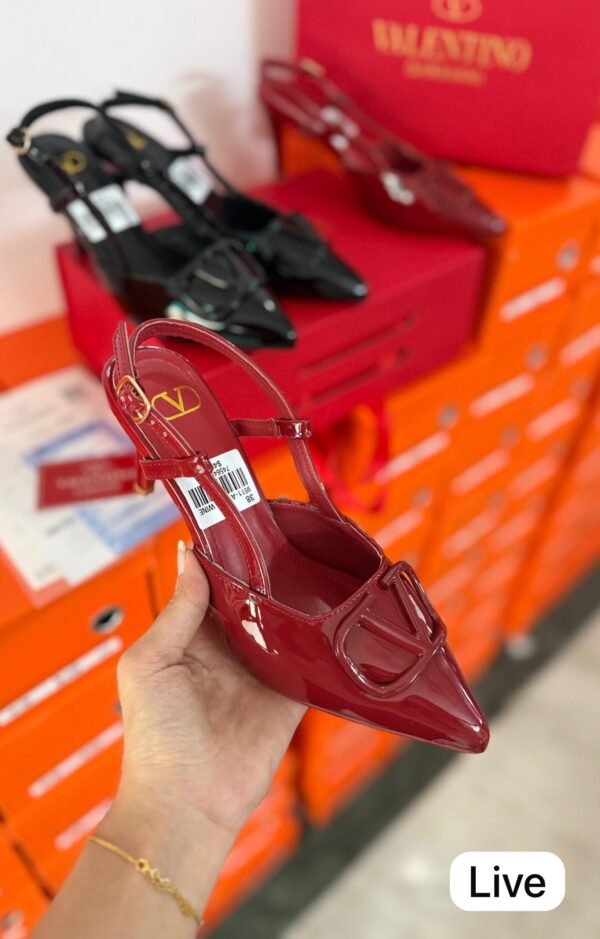 Women Slingback Pumps in Black & Maroon BSBmart
