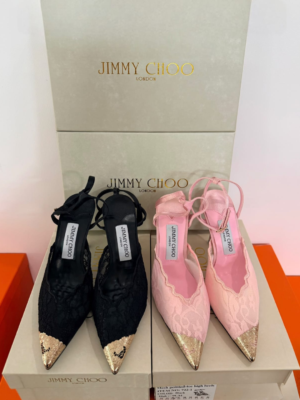 Black & Pink Lace Pumps for Women | BSBmart