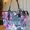 Canvas Tote Bag for Women with Ribbon BSBmart