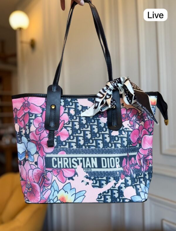 Canvas Tote Bag for Women with Ribbon BSBmart
