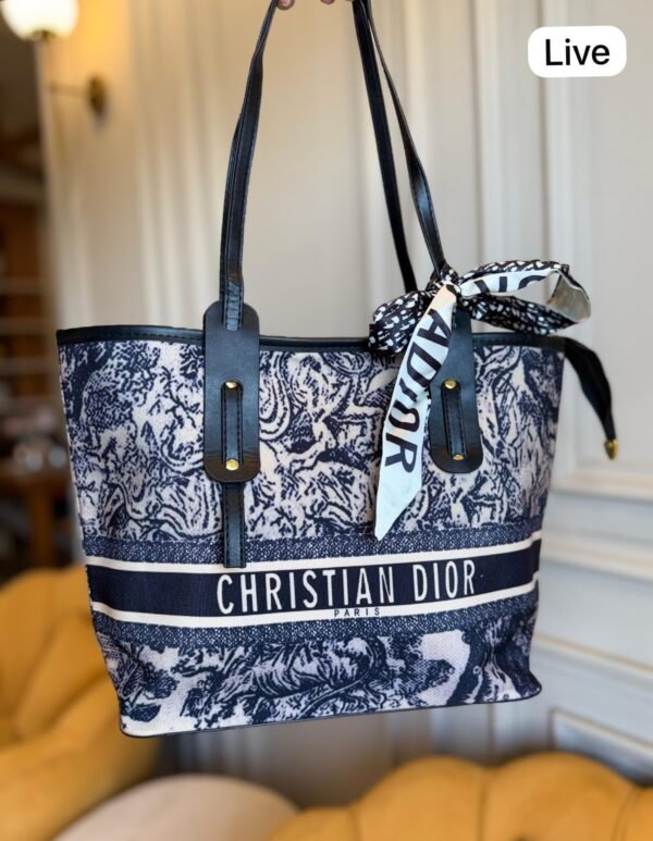Canvas Tote Bag for Women with Ribbon BSBmart