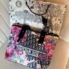 Canvas Tote Bag for Women with Ribbon BSBmart