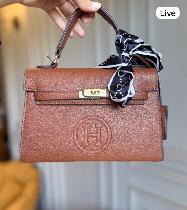Faux Leather Kelly Style Handbag for Women | BSBmart