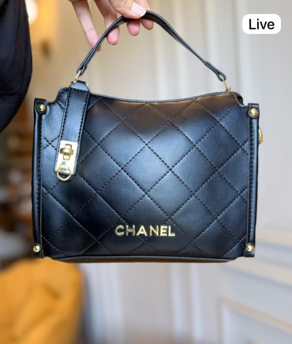 Faux Leather Side-Lock Zipper Bag for Women | BSBmart