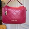 Faux Leather Side-Lock Zipper Bag for Women | BSBmart