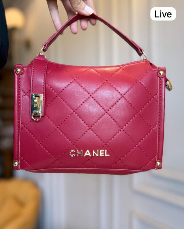 Faux Leather Side-Lock Zipper Bag for Women | BSBmart