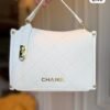 Faux Leather Side-Lock Zipper Bag for Women | BSBmart