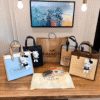 Field Tote Bag for Women with Cat Charm BSBmart