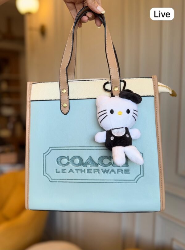 Field Tote Bag for Women with Cat Charm BSBmart