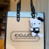 Field Tote Bag for Women with Cat Charm BSBmart