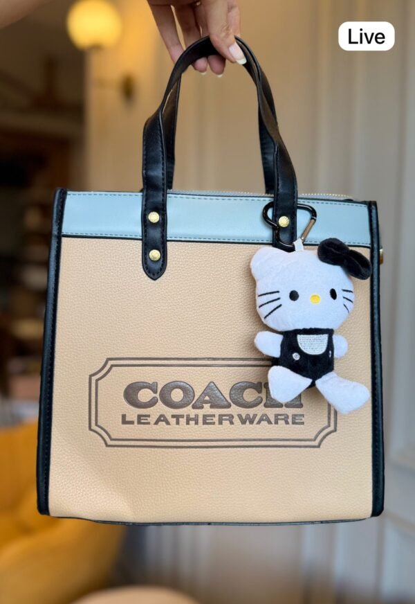 Field Tote Bag for Women with Cat Charm BSBmart