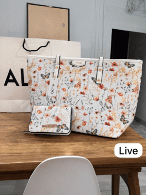 Floral Print Tote Bag for Women with Wallet | BSBmart