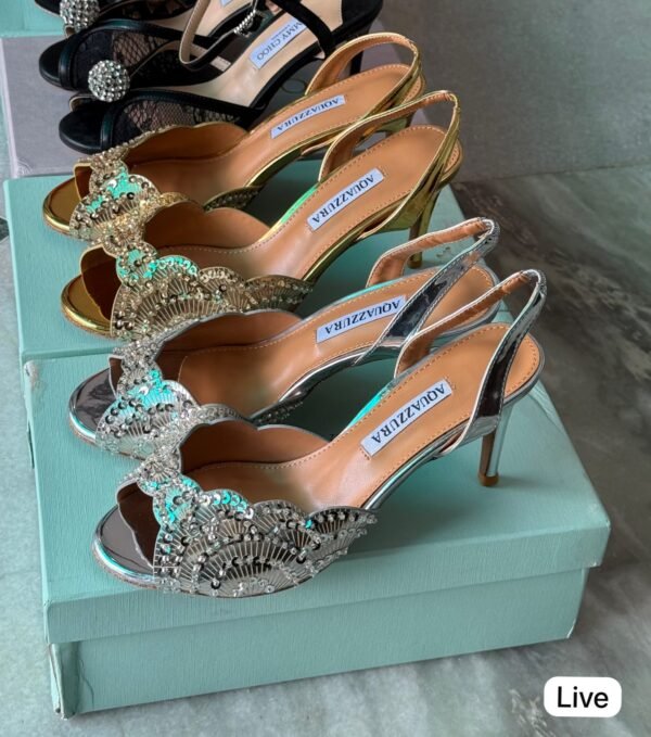 Gold & Silver Heels for Women | Elegant Party Style