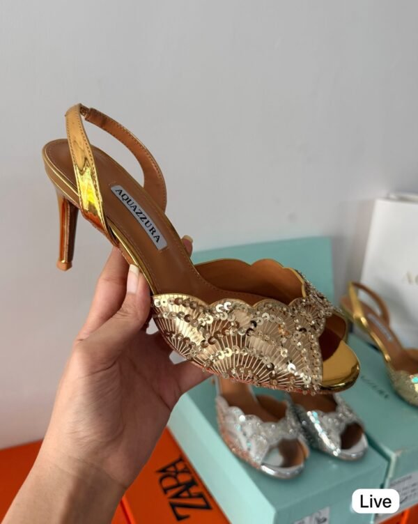 Gold & Silver Heels for Women | Elegant Party Style