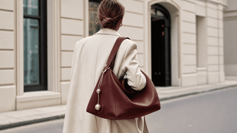 Latest Handbag Trends for Women in 2026 featuring slouchy, structured, east-west, oversized, minimalist and mini handbag styles