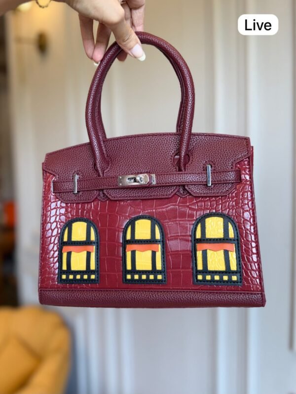 Structured Top Handle Handbag for Women BSBmart