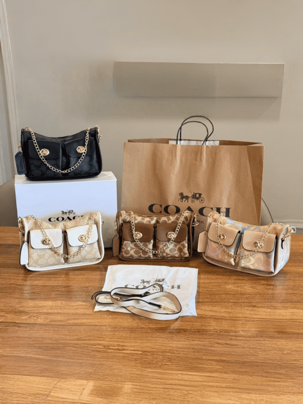 Twin Turnlock Shoulder Bag for Women – 4 Colours BSBmart