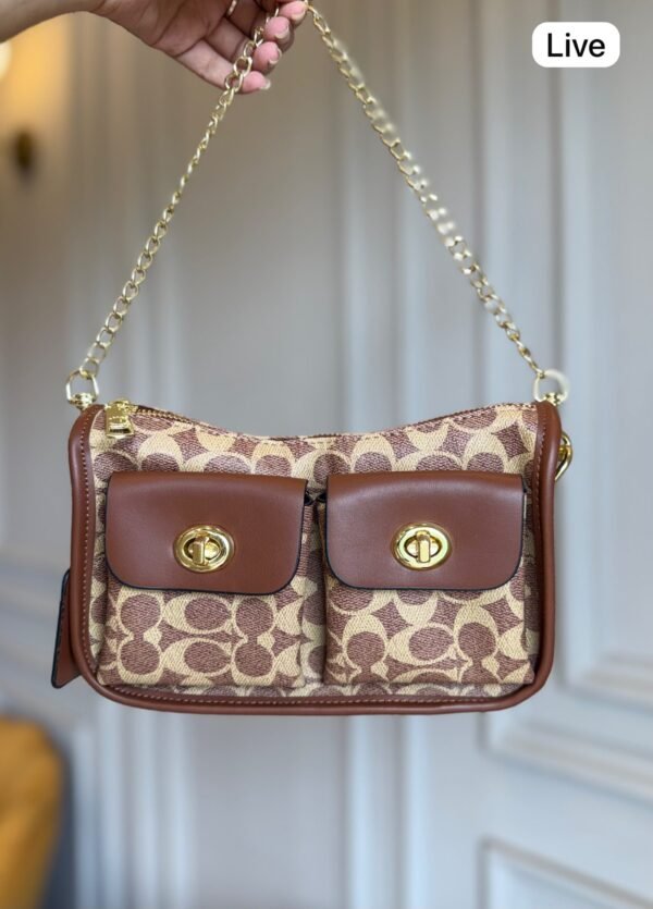 Twin Turnlock Shoulder Bag for Women – 4 Colours BSBmart