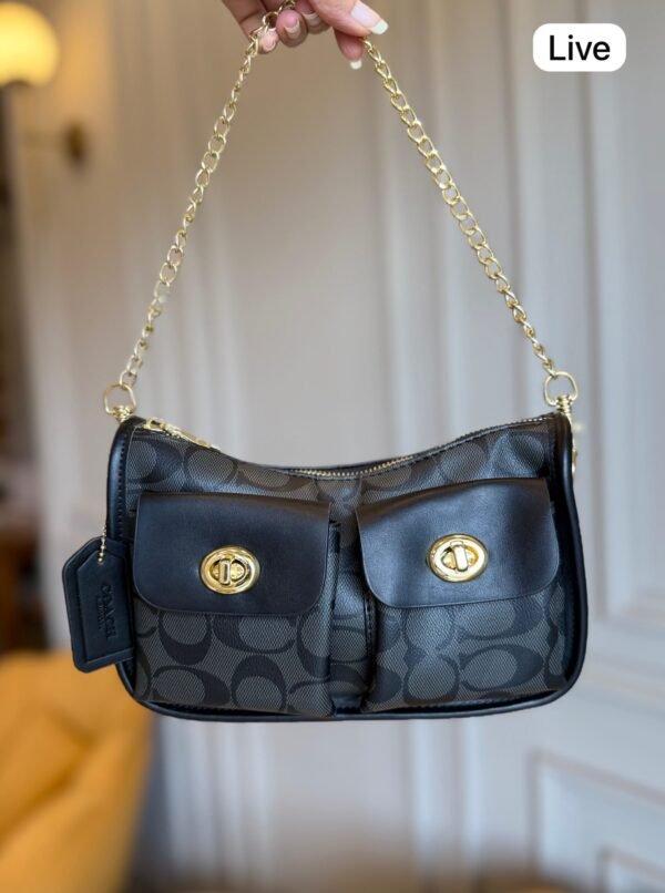 Twin Turnlock Shoulder Bag for Women – 4 Colours BSBmart