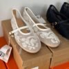 Faux Pearl Ballet Flats for Women BSBmart