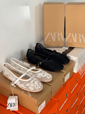 Faux Pearl Ballet Flats for Women BSBmart